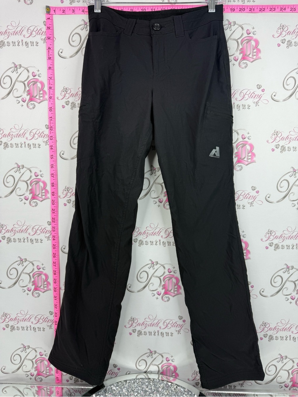 Eddie Bauer ski pants snow pants fleece lined bottoms Black Track Pants Joggers